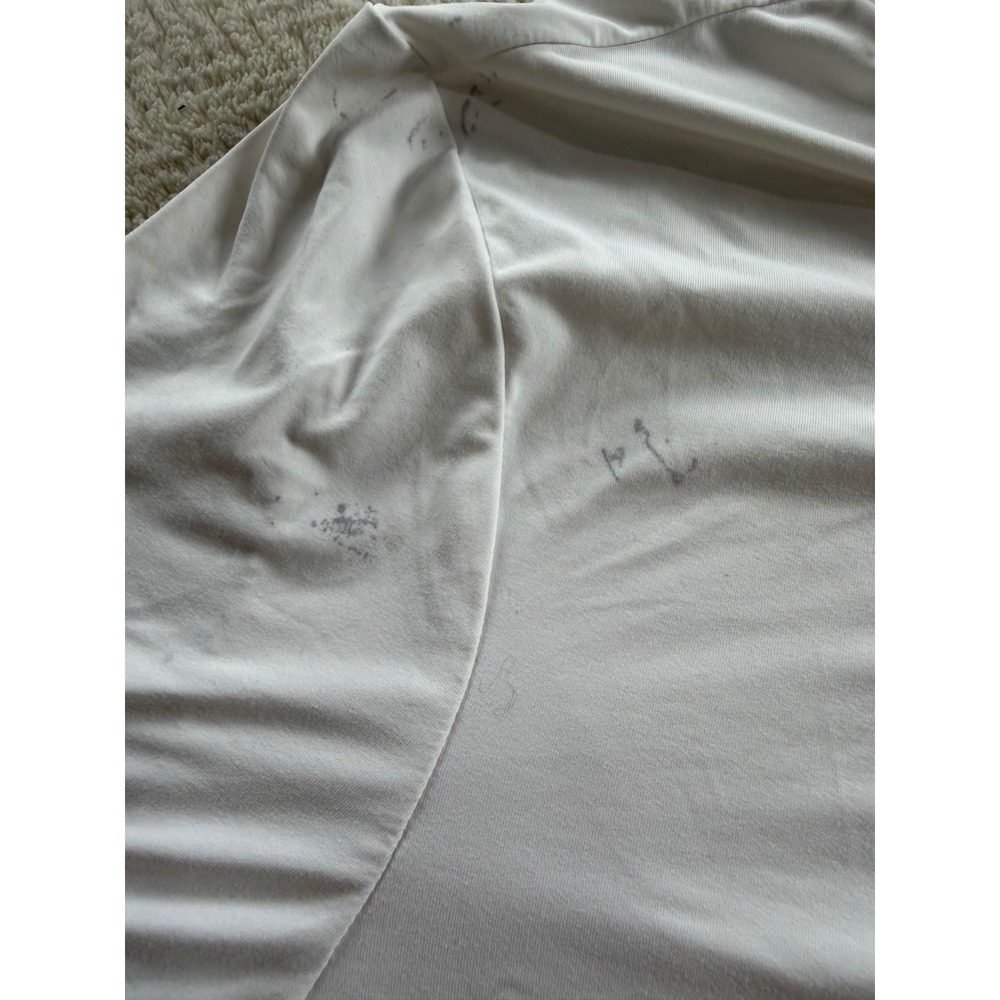 Gymshark Womens White Training Henley Crop Top Short Sleeve B9A5F Size S‎ - Picture 7 of 10